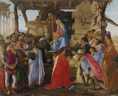 マギの礼拝（パネル上のテンペラ）（詳細は315894を参照） 作： Sandro Botticelli